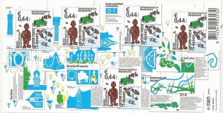 Postzegelvelletje Mooi Nederland Assen Postfris Prachtig, Postzegels en Munten, Postzegels | Nederland, Ophalen of Verzenden