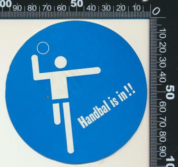 Sticker: Handbal is in (4) beschikbaar voor biedingen