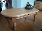 Salon tafel van Massief Licht Eiken vrij zwaar., Ophalen, 100 tot 150 cm, 50 tot 100 cm, Zo goed als nieuw