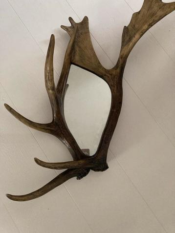 Unieke Spiegel met Gewei beschikbaar voor biedingen