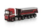 WSI  MERCEDES BENZ ACTROS  TIPPER TRAILER A .V GRUNSVEN, Hobby en Vrije tijd, Ophalen of Verzenden, Nieuw, Bus of Vrachtwagen