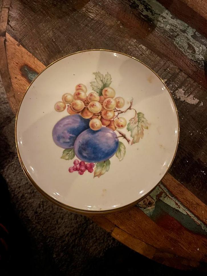 Vintage Thomas Germany Borden met Fruitmotief, Antiek en Kunst, Antiek | Porselein, Ophalen