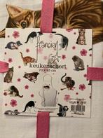 Francien katten keukenschort, Huis en Inrichting, Keuken | Textiel, Ophalen, Nieuw, Overige kleuren, Schort