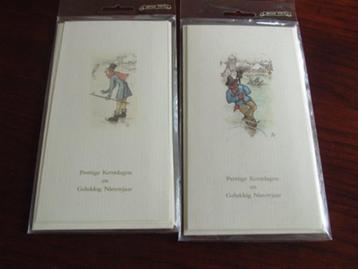 5 vintage nieuwe verschillende kerst kaarten Anton Pieck beschikbaar voor biedingen