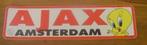 Sticker Ajax Amsterdam(Tweety Looney Tunes), Verzamelen, Stickers, Nieuw, Sport, Ophalen of Verzenden