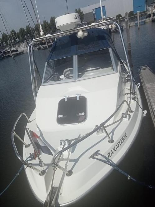 Beekman Alfa 540 Fish Cabin inclusief pega trailer, Watersport en Boten, Vis- en Consoleboten, Gebruikt, 70 pk of meer, 3 tot 6 meter