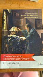 Effectonderzoek in de gedragswetenschappen., Boeken, Ophalen of Verzenden, Zo goed als nieuw, Daphne van Loon; Bieuwe F. van der Meulen; Alexander E.M.G. M...