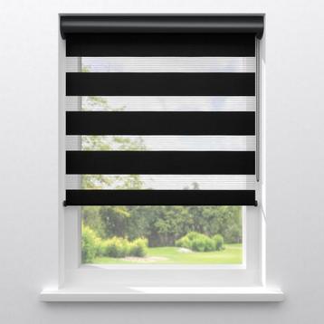 Duo rolgordijn DION zwart  beschikbaar voor biedingen