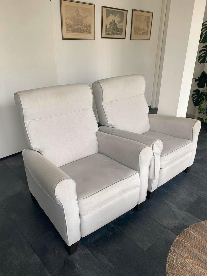 Ikea Twee comfortabele fauteuils, Huis en Inrichting, Fauteuils, Gebruikt, Stof, Ophalen