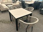 4-delige tuinset, 90x90 tafel met 3 stoelen, Tuin en Terras, Tuinsets en Loungesets, Kunststof, 3 zitplaatsen, Ophalen of Verzenden
