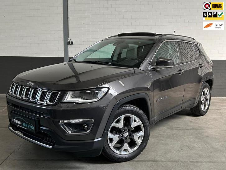 Jeep Compass 1.4 MultiAir Limited, panoramadak, leer, climat, Auto's, Jeep, Bedrijf, Te koop, Compass, ABS, Achteruitrijcamera