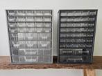 Metalen ladenkast met kunststof ladenbakjes, Ophalen of Verzenden, Gebruikt, 100 tot 250 mm, Overige typen