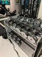 Dumbells gewichten 12 tm 20 kilo inclusief rek, Sport en Fitness, Krachtstation, Ophalen of Verzenden, Metaal, Zo goed als nieuw