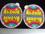 2x sticker Loekie logo rollende wijsrijders fietsen, Verzamelen, Stickers, Verzenden, Zo goed als nieuw, Merk
