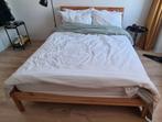 IKEA Bedframe Hout Tarva + Lattenbodem Lönset 140x200, Huis en Inrichting, Slaapkamer | Bedden, Ophalen, Gebruikt, Beige, Tweepersoons