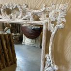 Barok spiegel – houten lijst wit - 120 x 80 cm - TTM Wonen, Www.ttmwonen.nl, 100 tot 150 cm, Www.ttmwonen.nl, Nieuw