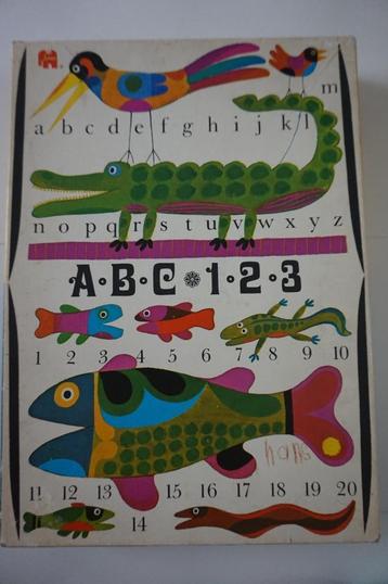 Puzzel ABC 123 Jumbo dieren retro / design / kunst interieur beschikbaar voor biedingen
