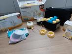 Medela dubbele kolf met veel accessoires, Ophalen of Verzenden, Borstkolf