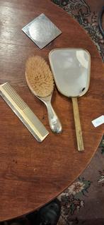 Vintage Spiegel met Kam en Borstel Set, Antiek en Kunst, Ophalen of Verzenden