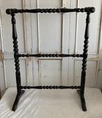 Brocante houten droogrek / zwart, Antiek en Kunst, Ophalen