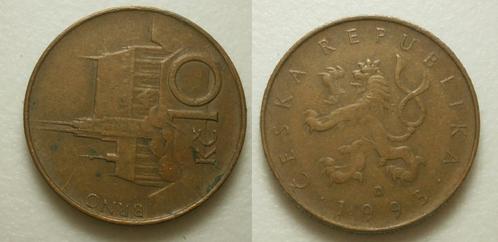 PD31281 Tsjechië 10 Korun 1993, Postzegels en Munten, Munten | Europa | Niet-Euromunten, Losse munt, Overige landen, Ophalen of Verzenden