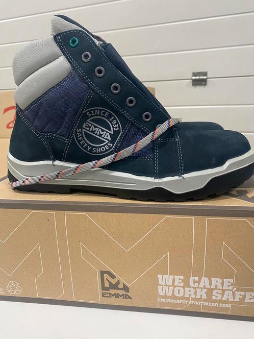 Emma Veiligheidsschoenen High Jordan Denim blauw maat 43, Doe-het-zelf en Verbouw, Veiligheidskleding, Zo goed als nieuw, Ophalen of Verzenden