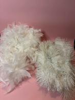Set verenboa en vintage tinsel slinger wit, Ophalen of Verzenden, Zo goed als nieuw