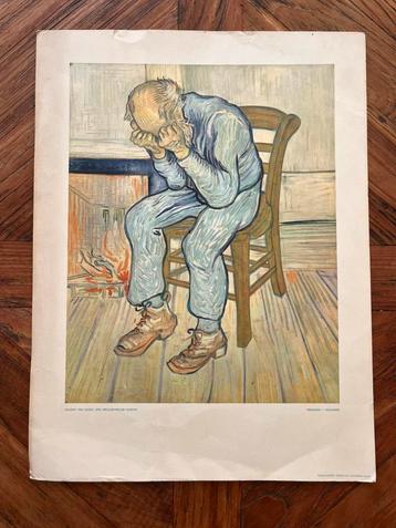 Vintage Van Gogh poster – “De oude man in droefheid” beschikbaar voor biedingen