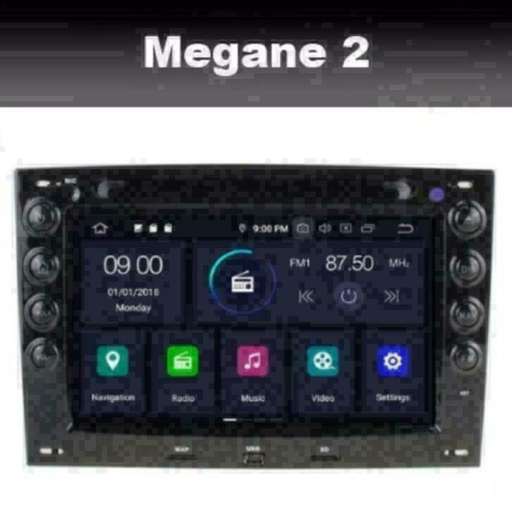 Renault Megane 2 android 10 radio navigatie wifi carkit dvd, Auto diversen, Autoradio's, Ophalen of Verzenden