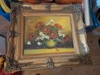 Vaas met bloemen , gave lijst., Ophalen of Verzenden