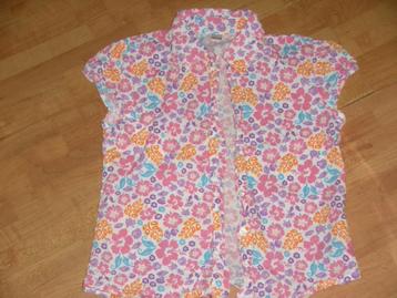 gekleurde blouse met bloemen mt 122/128 beschikbaar voor biedingen