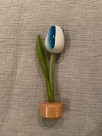 Houten tulp wit blauw, Ophalen of Verzenden, Zo goed als nieuw