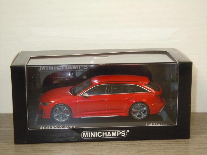 Audi RS6 Avant 2019 - Minichamps 1:43, Hobby en Vrije tijd, Modelauto's | 1:43, Zo goed als nieuw, Auto, MiniChamps, Verzenden