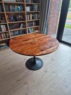 Ronde Eettafel Mangohout, Ophalen, Rond, Zo goed als nieuw, Vier personen