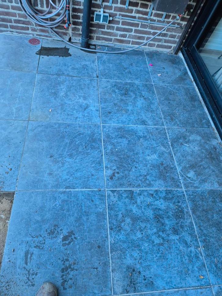 Terrastegels - Blauwsteen look, Tuin en Terras, Tegels en Klinkers, Gebruikt, Terrastegels, Natuursteen, 10 m² of meer, Ophalen