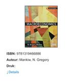 Macroeconomics, Boeken, Ophalen of Verzenden, Zo goed als nieuw, N. Gregory Mankiw, Overige wetenschappen