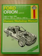 werkplaats handboek Haynes Ford Orion 1983 - 1990, Ophalen of Verzenden