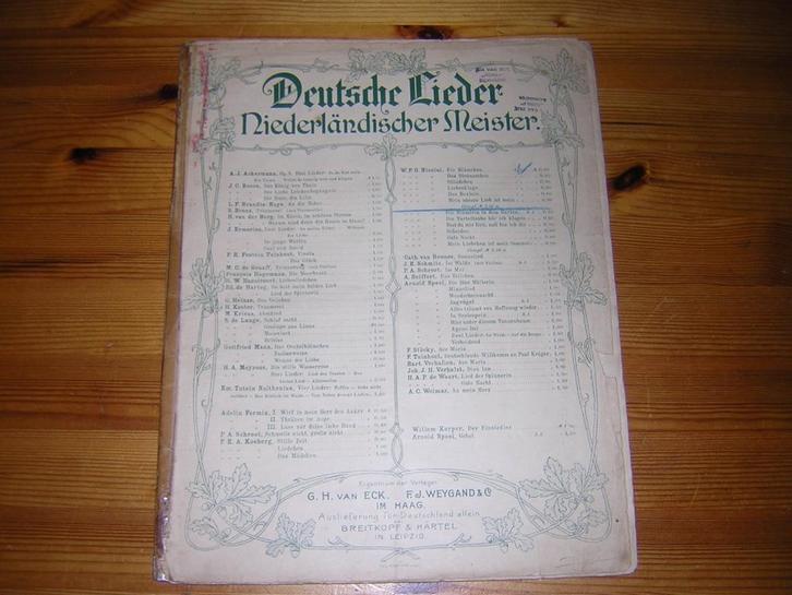 W.f.g. Nicolai, Muziek en Instrumenten, Bladmuziek, Gebruikt, Artiest of Componist, Populair, Piano, Zang, Ophalen of Verzenden