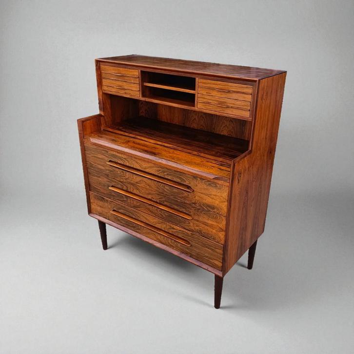 Rosewood 1960s Ejvind Johansson secretaire kast + bookcase, Huis en Inrichting, Kasten | Secretaires, Gebruikt, Ophalen of Verzenden