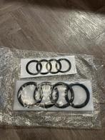 Audi matzwarte emblemen voor en achter, Voor, Nieuw, Bumper, Audi