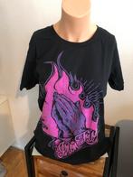 Iron Fist t-shirt top met print zwart met handen mt XL, Verzenden, Zwart, Maat 46/48 (XL) of groter, Zo goed als nieuw