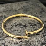 14k gouden spijker armband nieuw Italy, Sieraden, Tassen en Uiterlijk, Armbanden, Nieuw, Goud, Ophalen of Verzenden