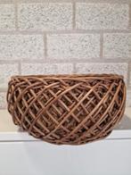 Oude rieten mand, Ophalen of Verzenden, Zo goed als nieuw, Rond, Riet