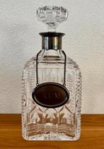 Echt kristal: fles van loodkristal ( rum fles rumfles ), Ophalen of Verzenden, Zo goed als nieuw, Overige typen