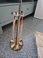 Pijpenrek met 5 aarde(klei)werk pijpen, Ophalen of Verzenden