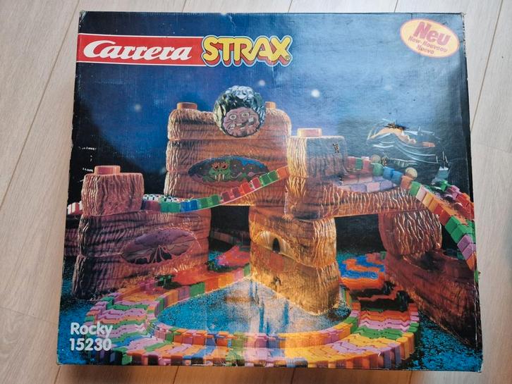 carrera strax rocky 15230 vintage retro racebaan in met doos, Kinderen en Baby's, Speelgoed | Racebanen, Zo goed als nieuw, Elektrisch