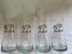 4 Grolsch Bierglazen, Ophalen of Verzenden, Nieuw, Glas of Glazen