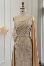 Galajurk avondjurk feestjurk cocktailjurk maat 34/36, Kleding | Dames, Gelegenheidskleding, Beige, Cocktailjurk, Ophalen of Verzenden