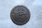 antieke koperen plaquette 50 jarig bestaan KNMV Hilversum,, Ophalen of Verzenden, Overige materialen
