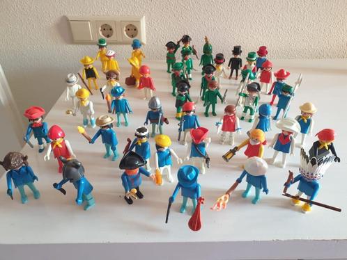 47 Playmobil poppetjes incl. accessoires (vintage 1974), Kinderen en Baby's, Speelgoed | Playmobil, Zo goed als nieuw, Los playmobil